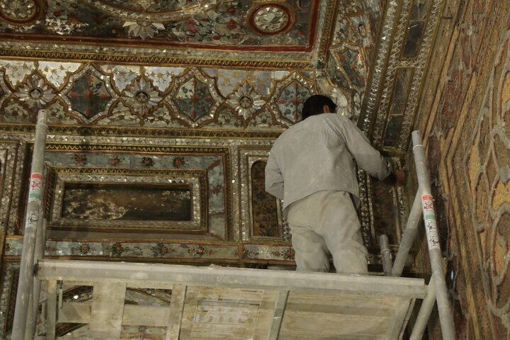 مرمت اضطراری کاخ گلستان آغاز شد مرمت اضطراری کاخ گلستان آغاز شد